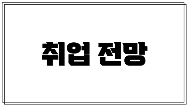취업 전망