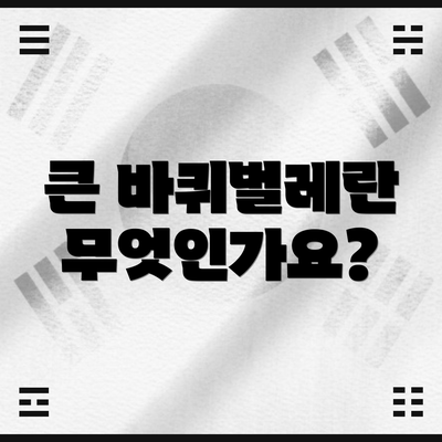 큰 바퀴벌레란 무엇인가요?
