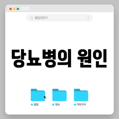 당뇨병의 원인