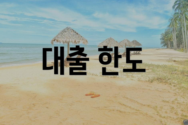 대출 한도