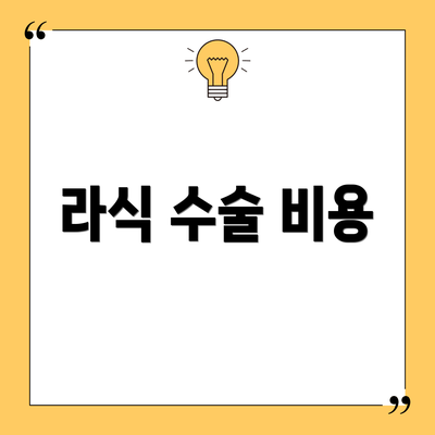 라식 수술 비용