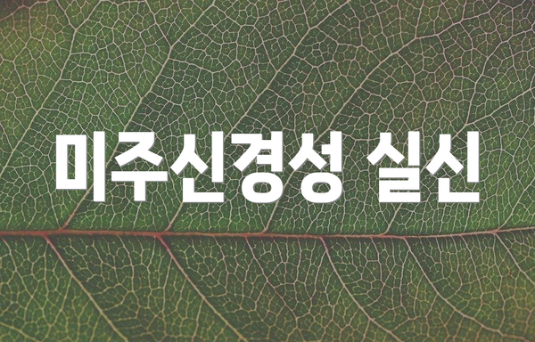미주신경성 실신