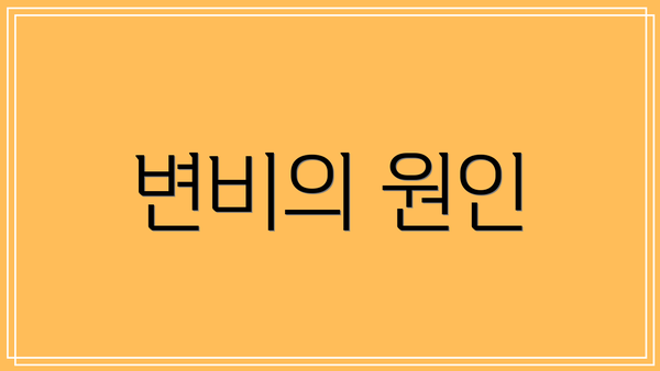 변비의 원인
