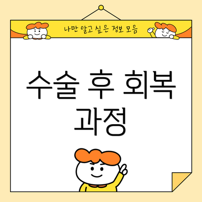 수술 후 회복 과정