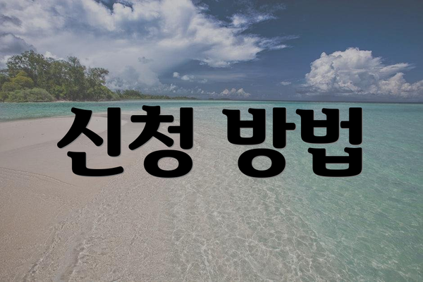 신청 방법