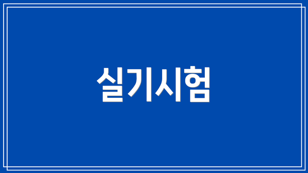 실기시험