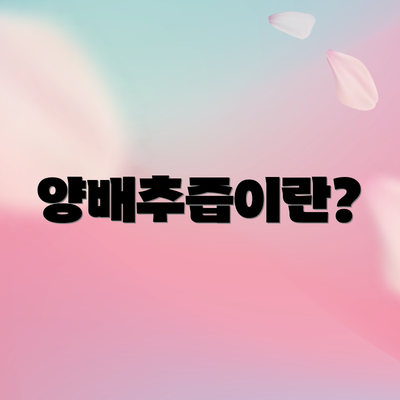 양배추즙이란?