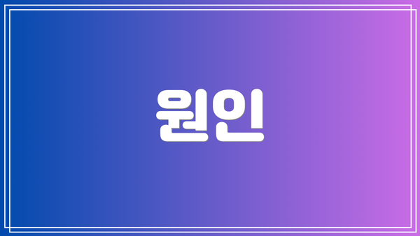 원인