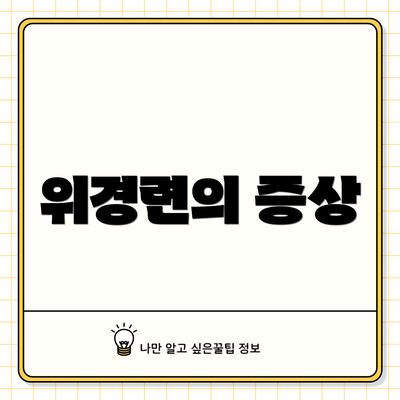 위경련의 증상