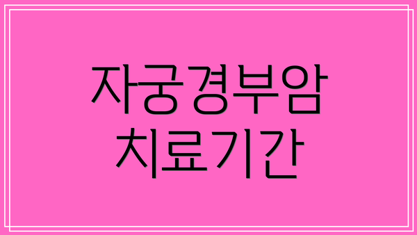 자궁경부암 치료기간
