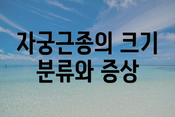 자궁근종의 크기 분류와 증상