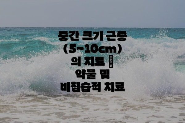 중간 크기 근종 (5~10cm)의 치료 – 약물 및 비침습적 치료