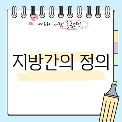 지방간의 정의