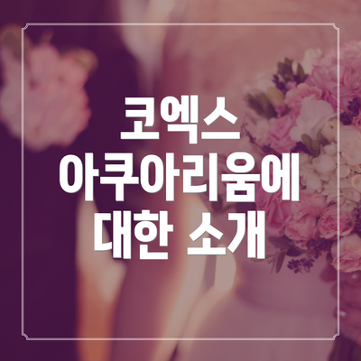 코엑스 아쿠아리움에 대한 소개