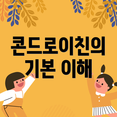 콘드로이친의 기본 이해