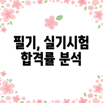 필기, 실기시험 합격률 분석