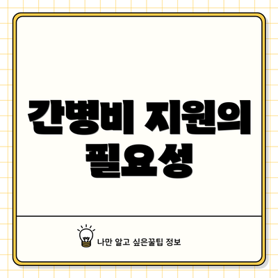 간병비 지원의 필요성
