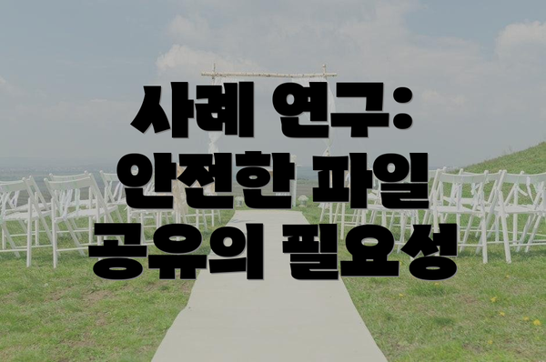 사례 연구: 안전한 파일 공유의 필요성