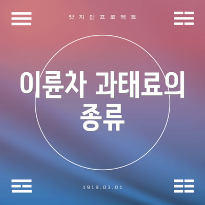 이륜차 과태료의 종류