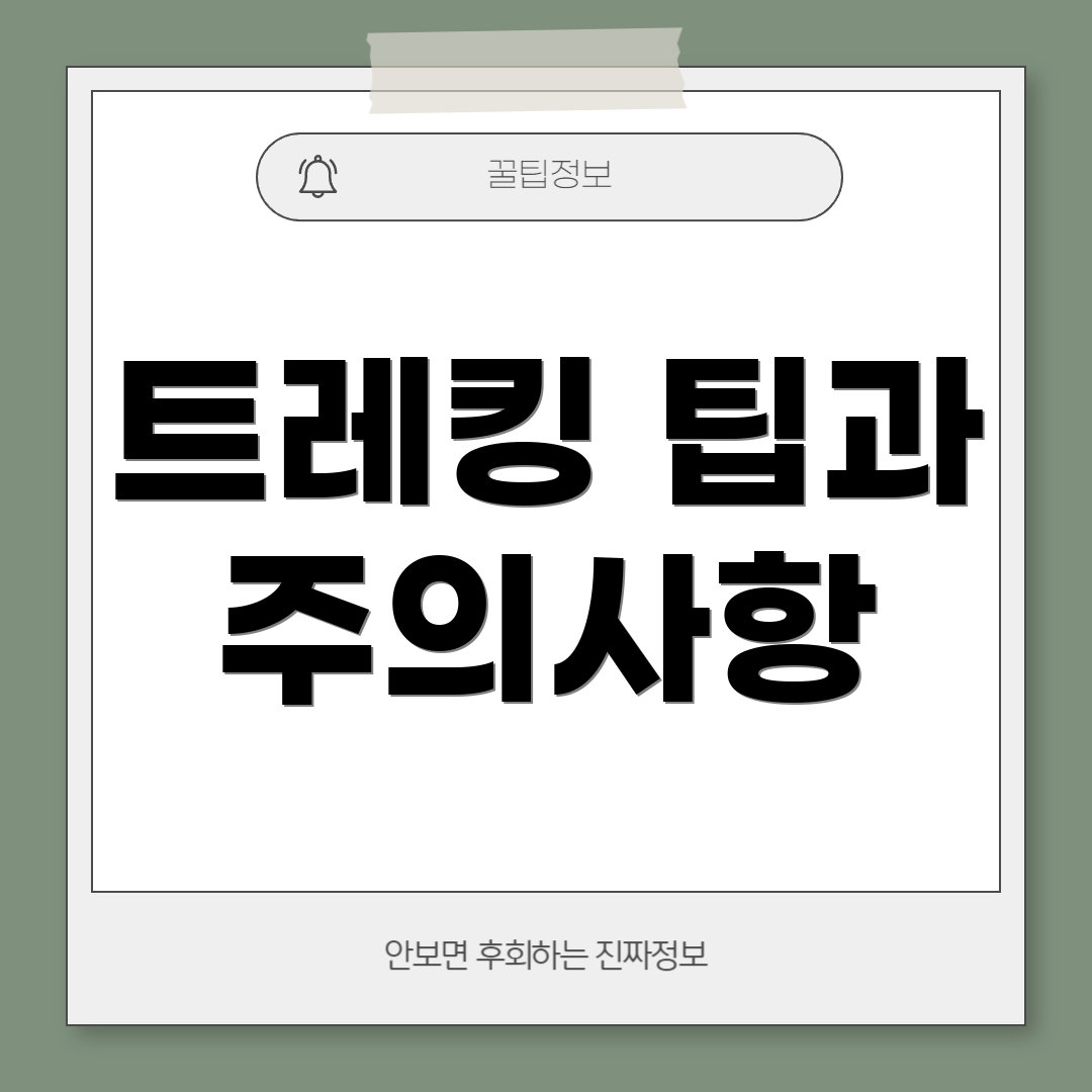 트레킹 팁과 주의사항
