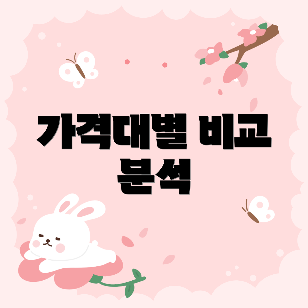 가격대별 비교 분석