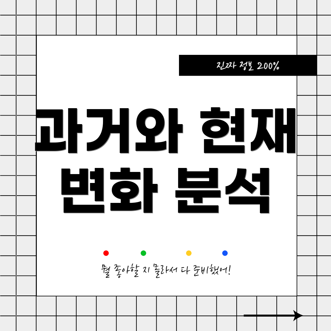 과거와 현재 변화 분석