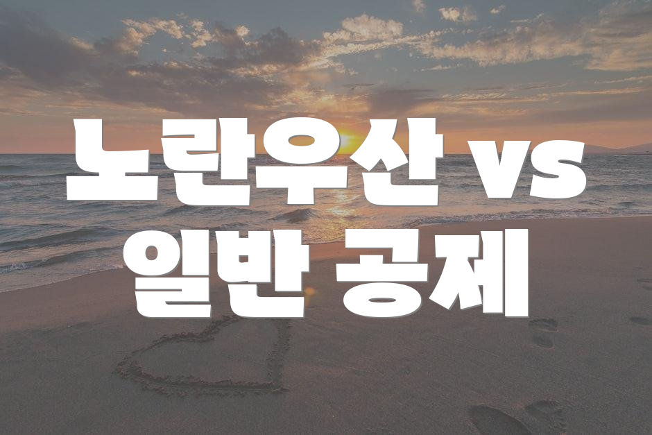 노란우산 vs 일반 공제
