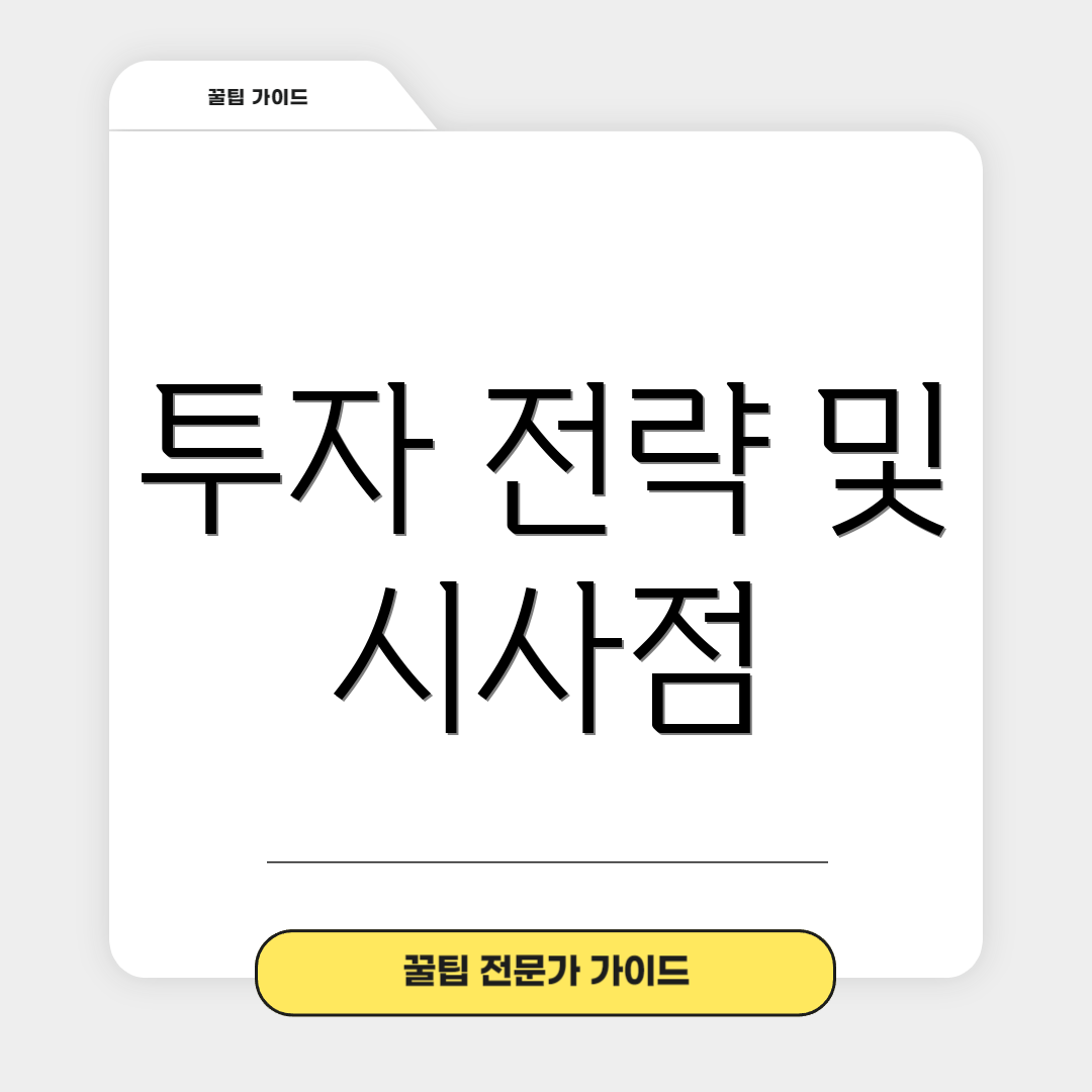투자 전략 및 시사점