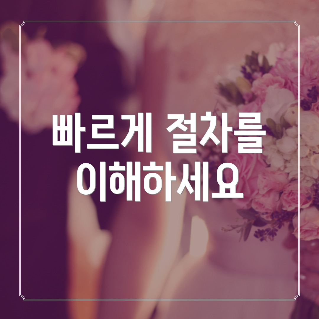 빠르게 절차를 이해하세요