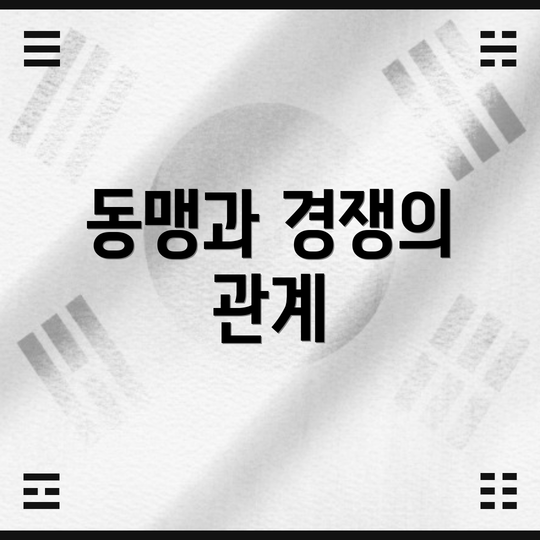 동맹과 경쟁의 관계