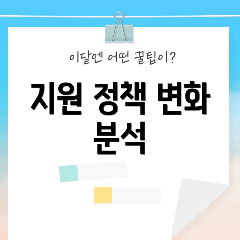 지원 정책 변화 분석