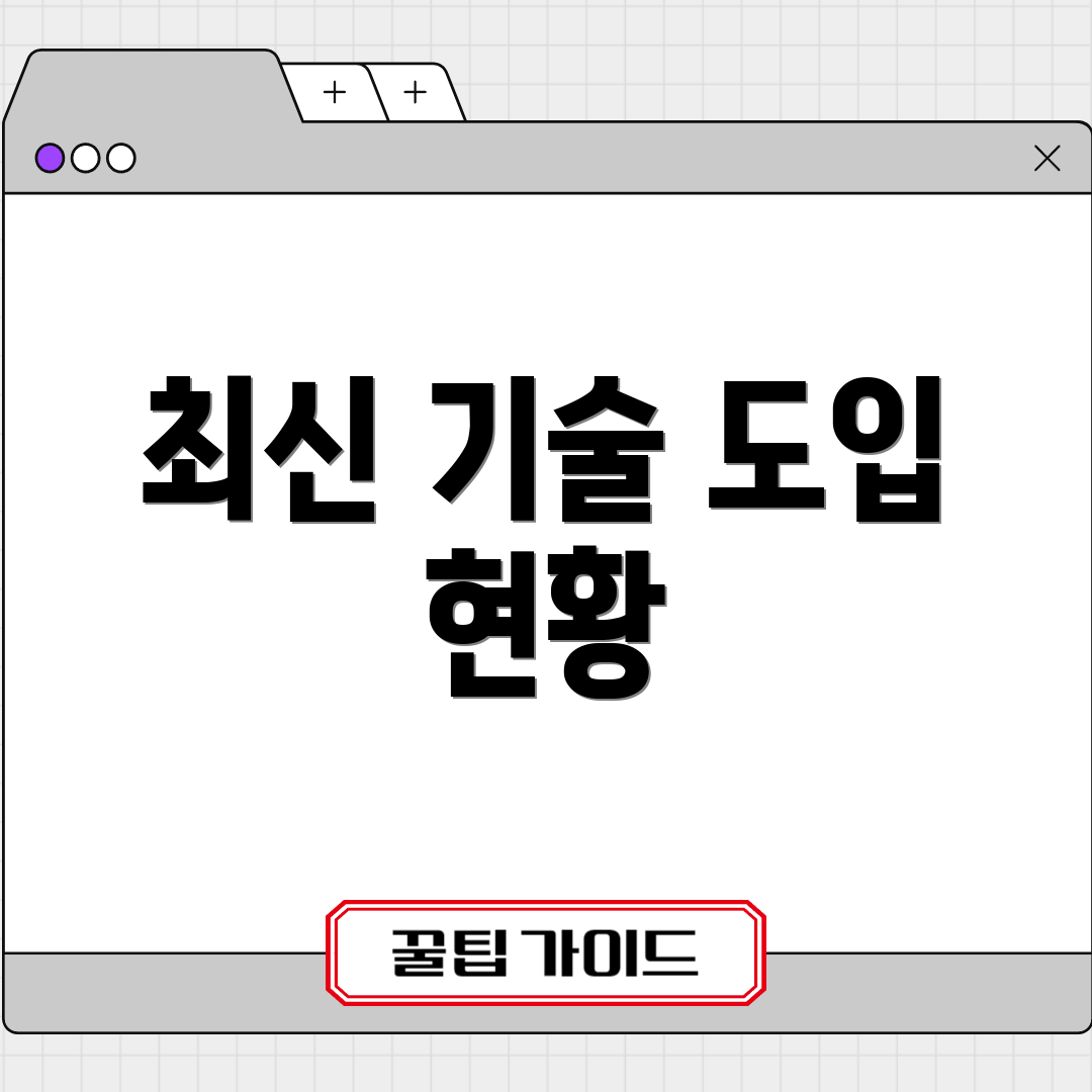 최신 기술 도입 현황