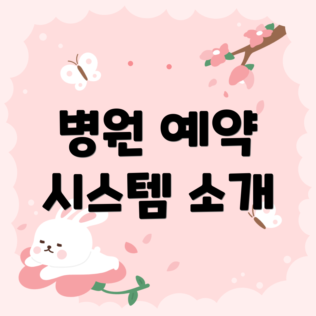 병원 예약 시스템 소개