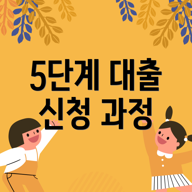 5단계 대출 신청 과정