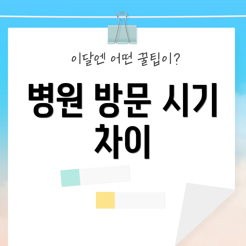 병원 방문 시기 차이