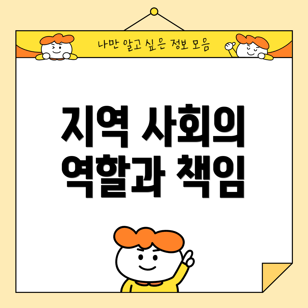 지역 사회의 역할과 책임