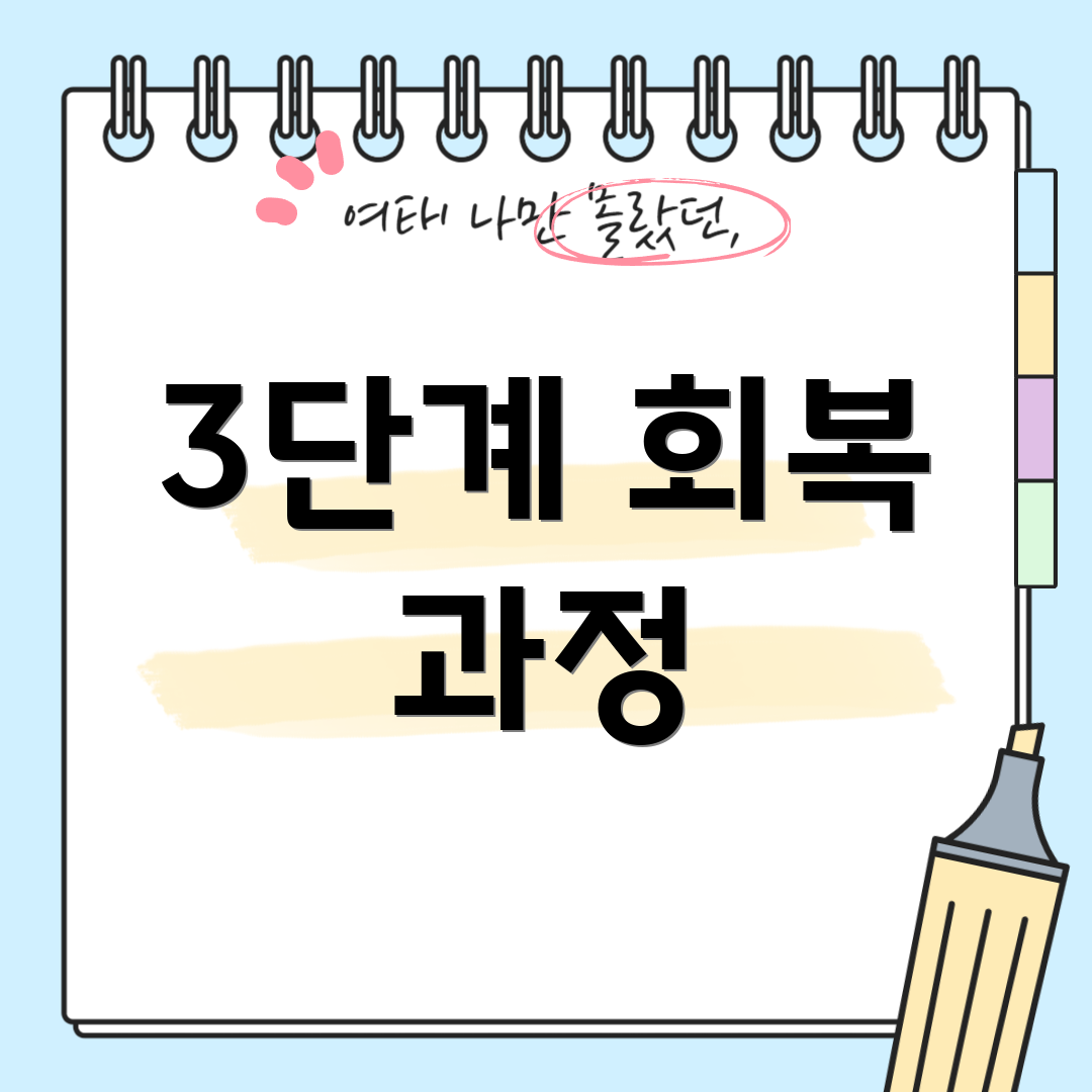 3단계 회복 과정