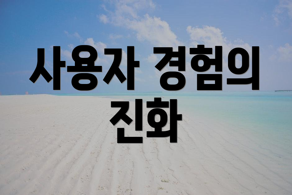 사용자 경험의 진화