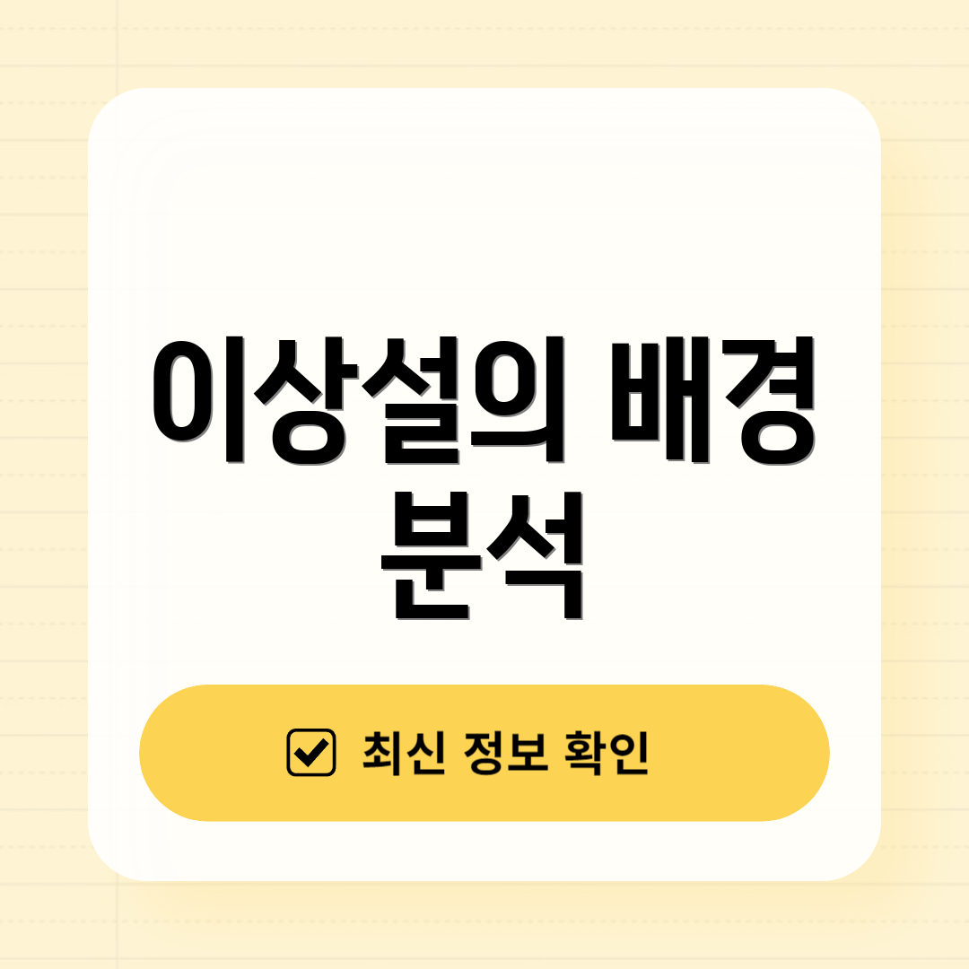 이상설의 배경 분석