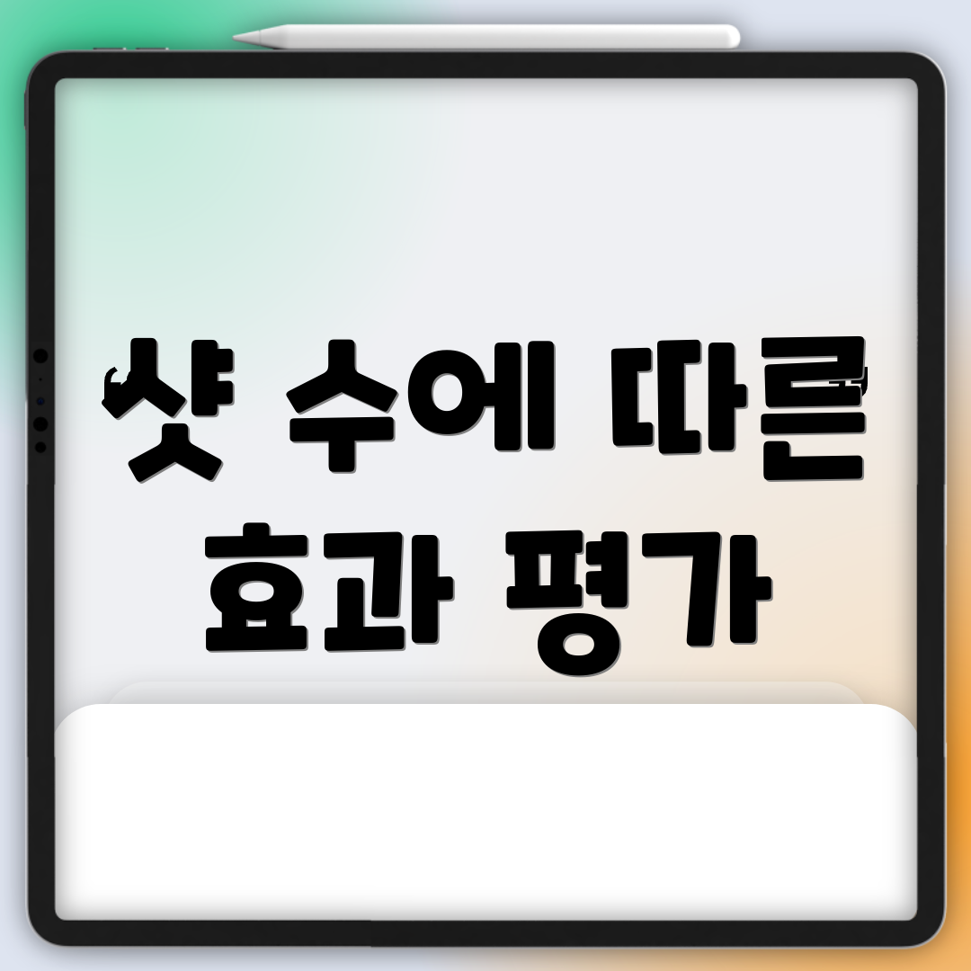 샷 수에 따른 효과 평가