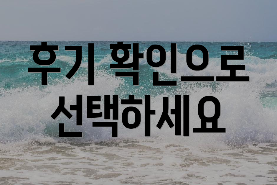 후기 확인으로 선택하세요