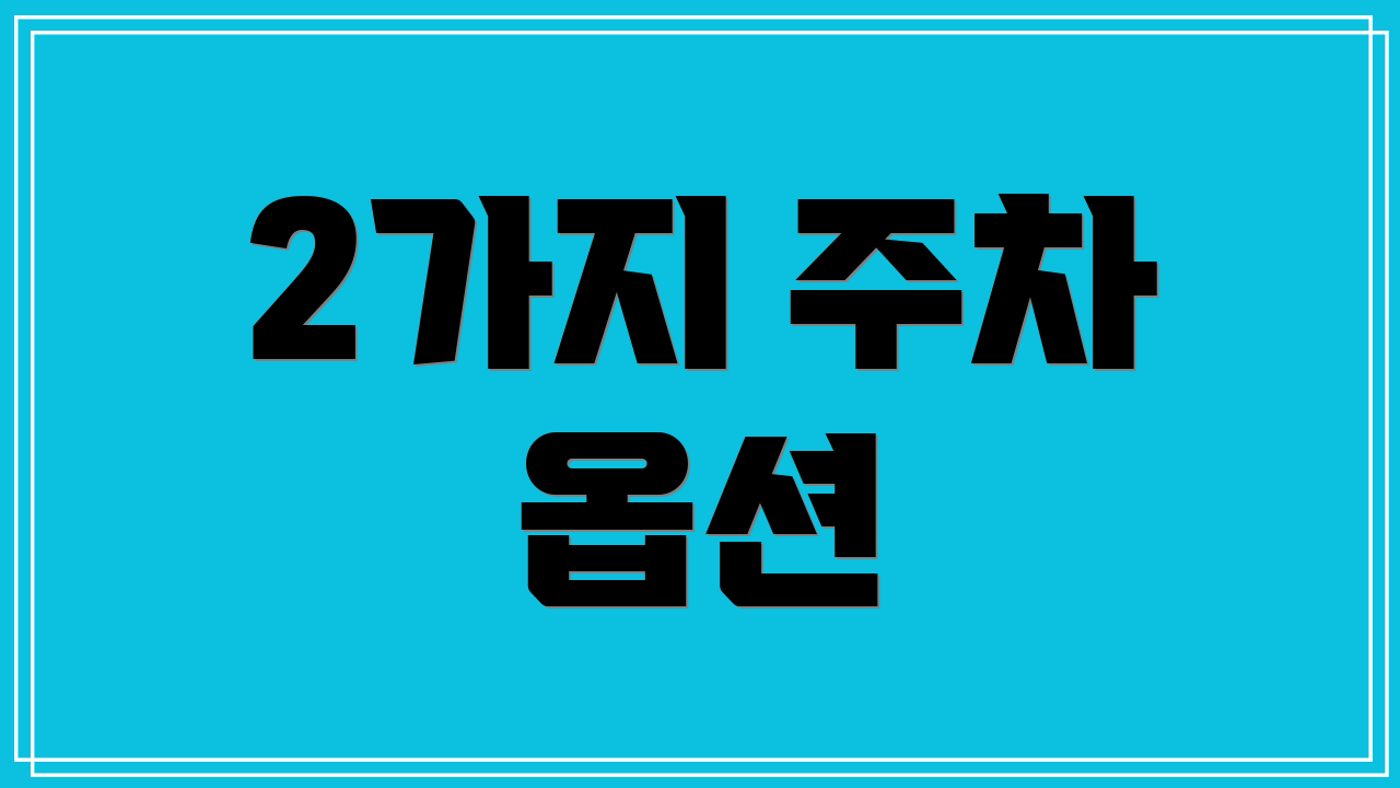 2가지 주차 옵션