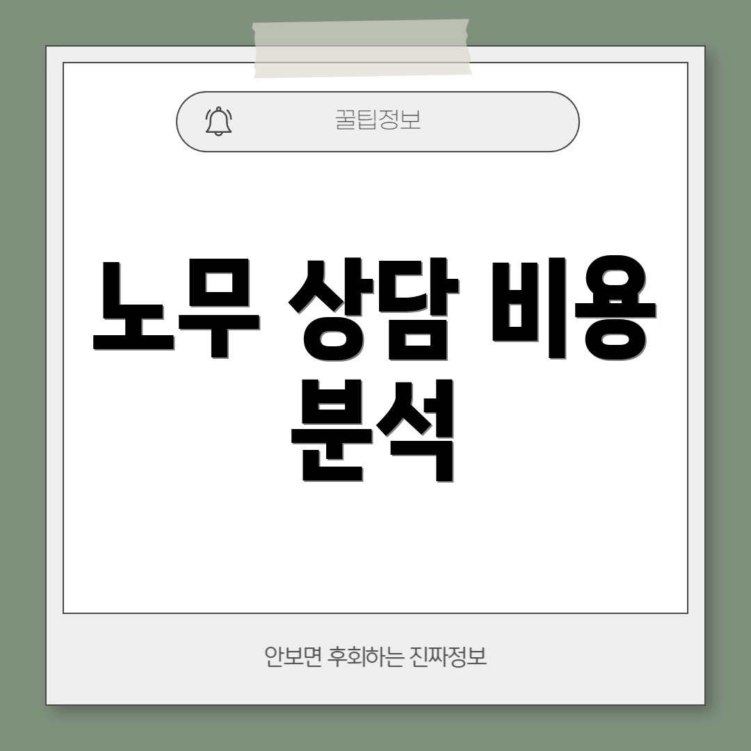 노무 상담 비용 분석
